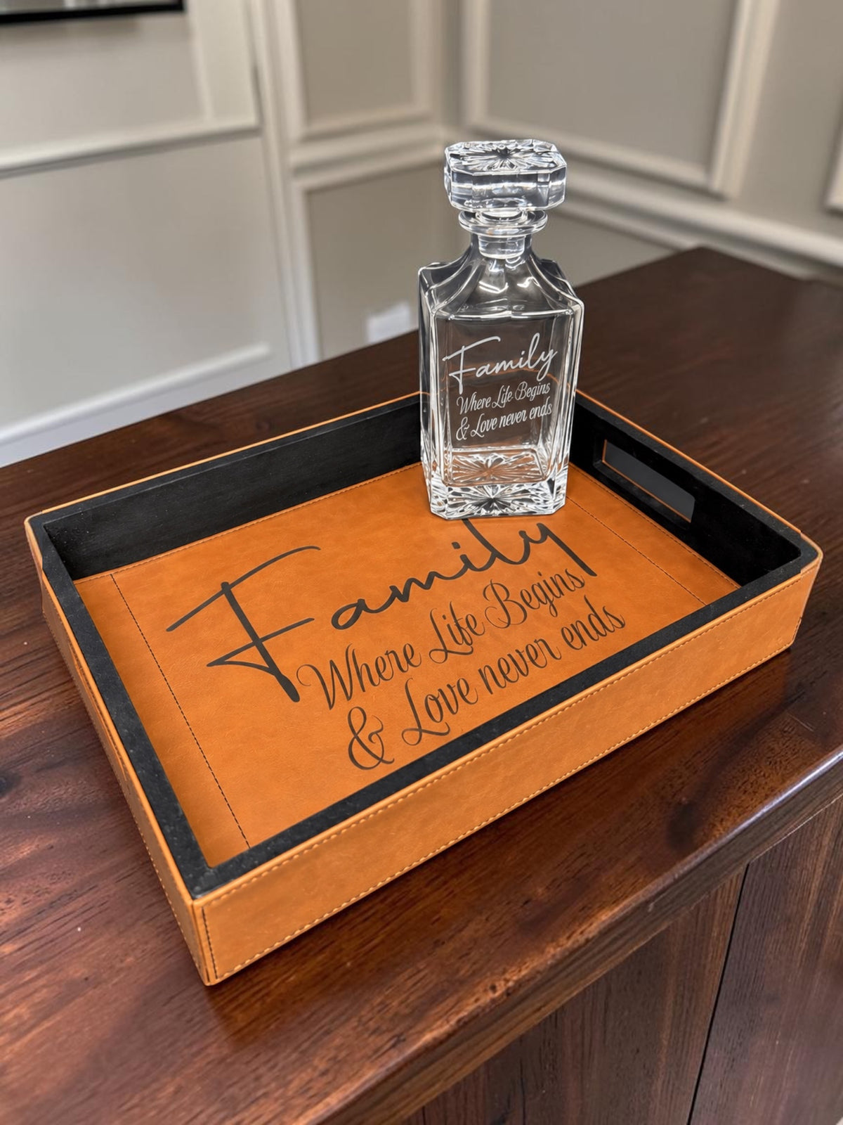 Host Gift Set — Serving Tray & Decanter