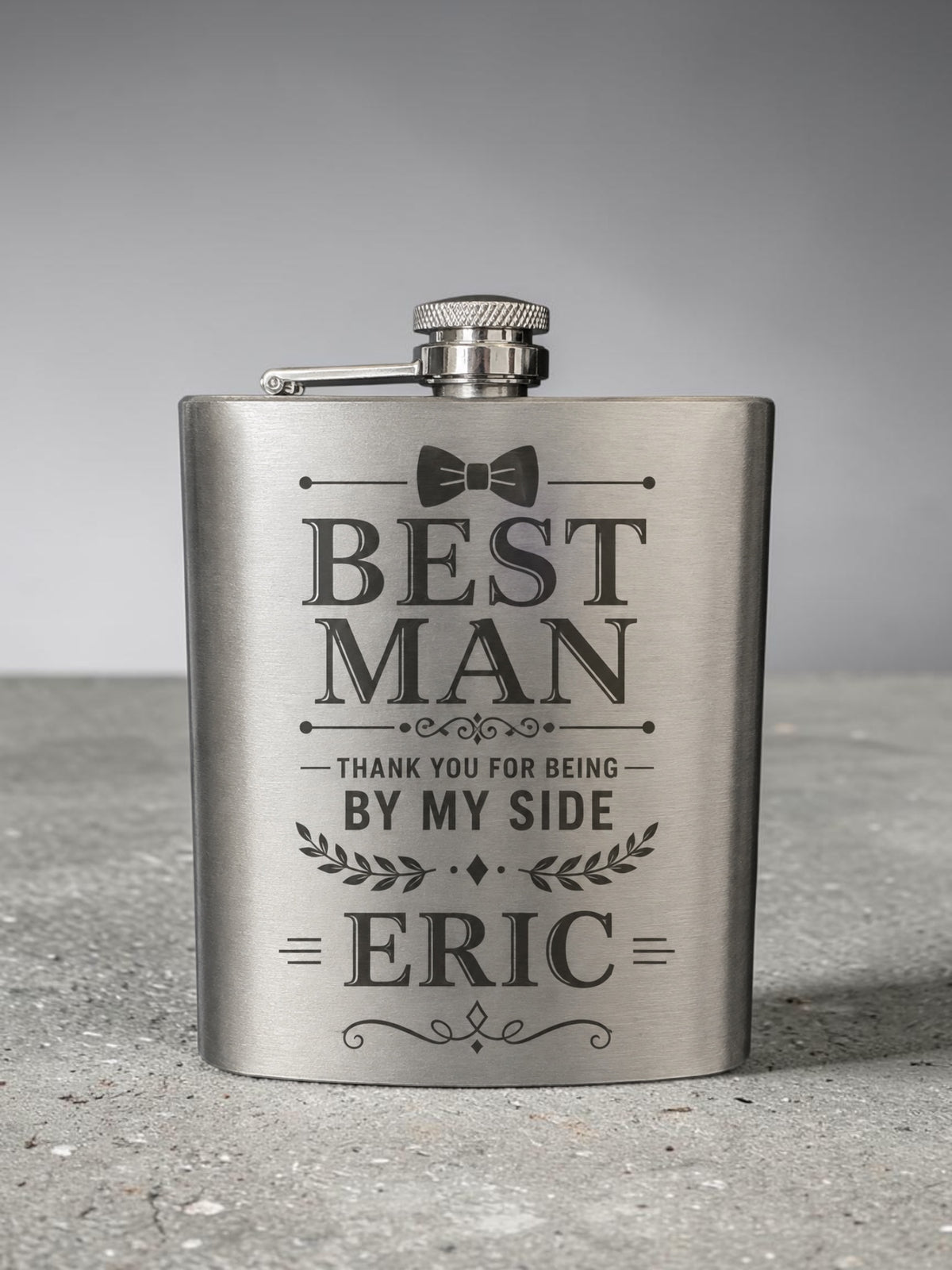 Custom Engraved 6 oz Flask