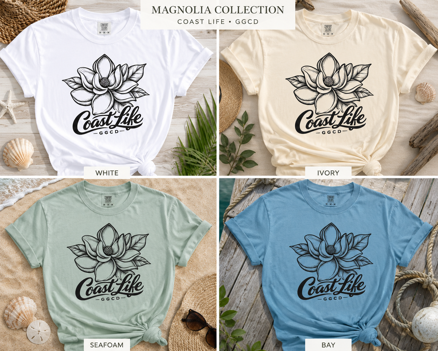 Coast Life Magnolia Tee — GGCD Collection