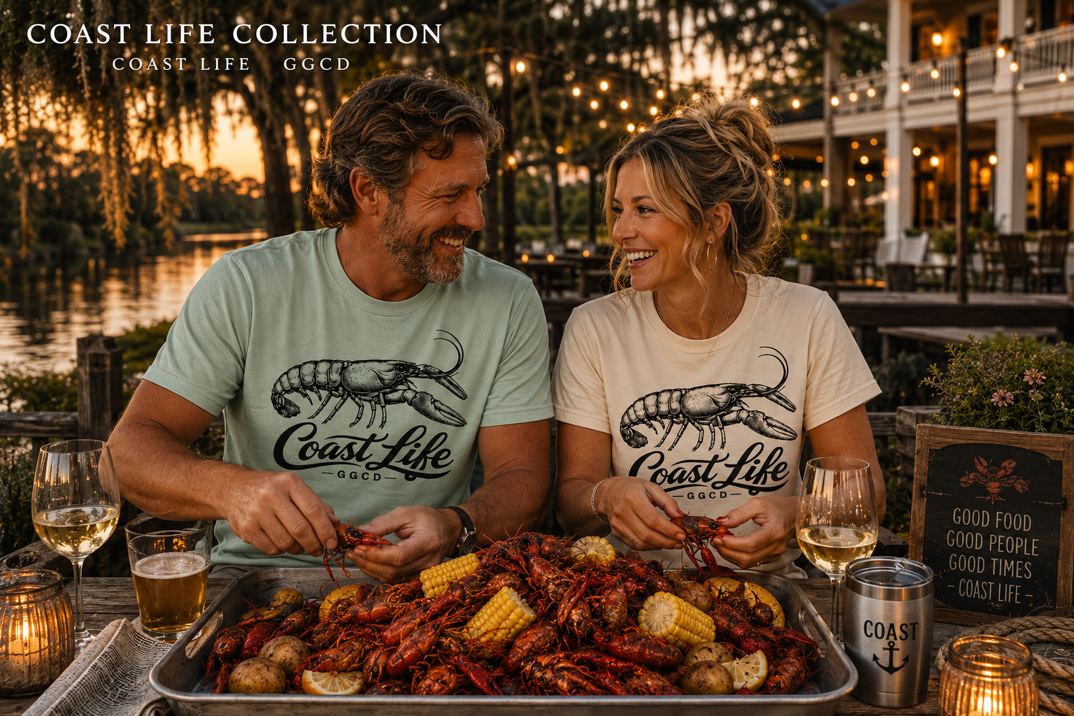 Coast Life Crawfish Tee — GGCD Collection