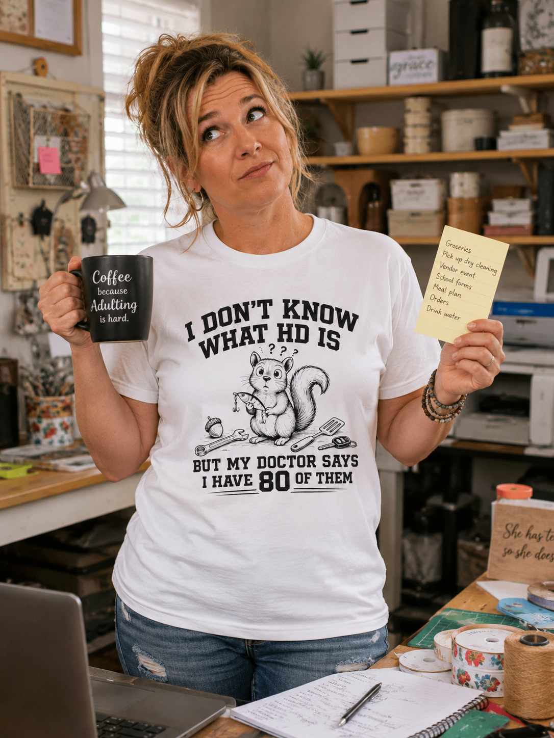 I Don't Know What HD Is But My Doctor Says I Have 80 Of Them Funny Squirrel T-Shirt