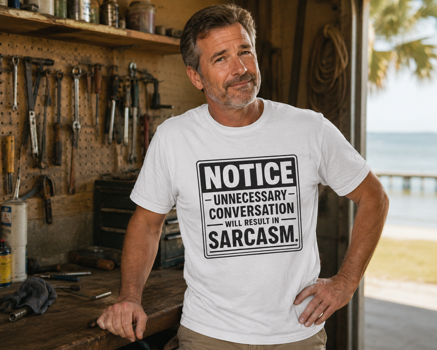 Notice: Unnecessary Conversation Will Result in Sarcasm Funny T-Shirt
