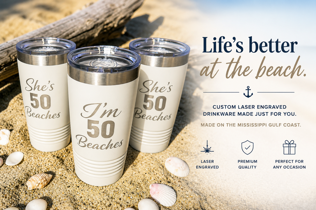 Custom Engraved Stainless Steel Tumbler – 20 oz