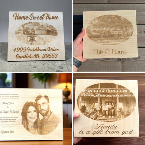Custom maple plaques