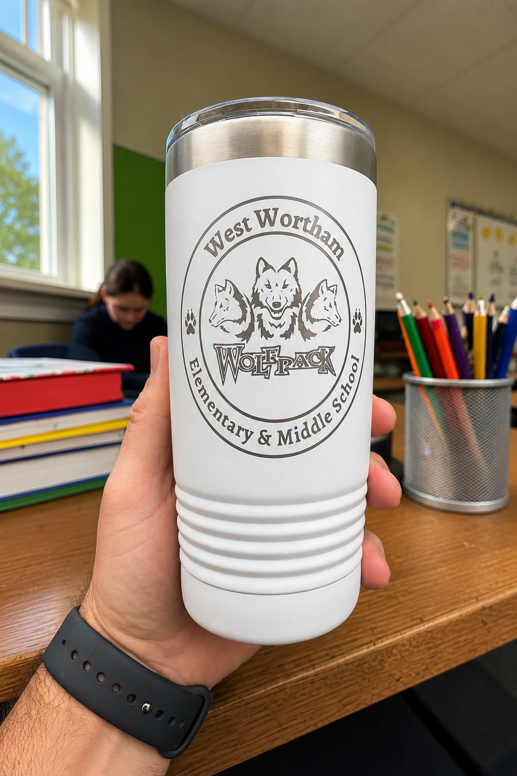 Custom Engraved Stainless Steel Tumbler – 20 oz
