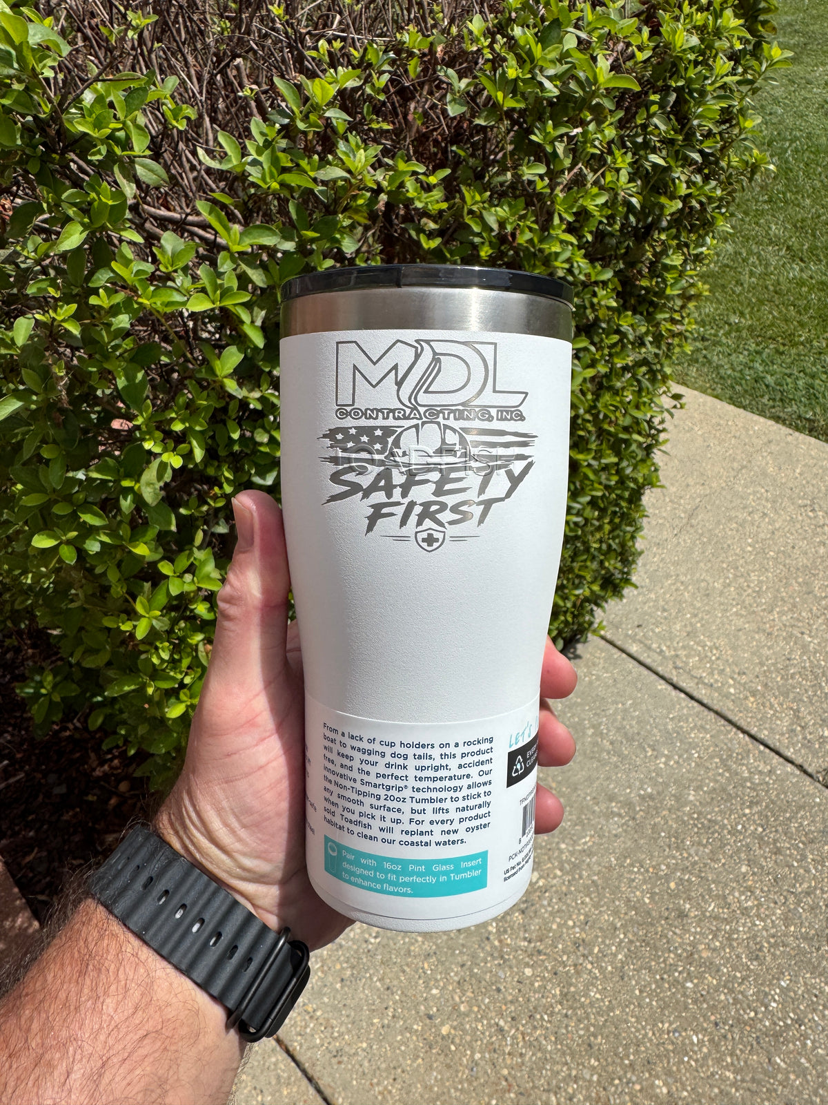 Customer-Provided Tumbler Engraving
