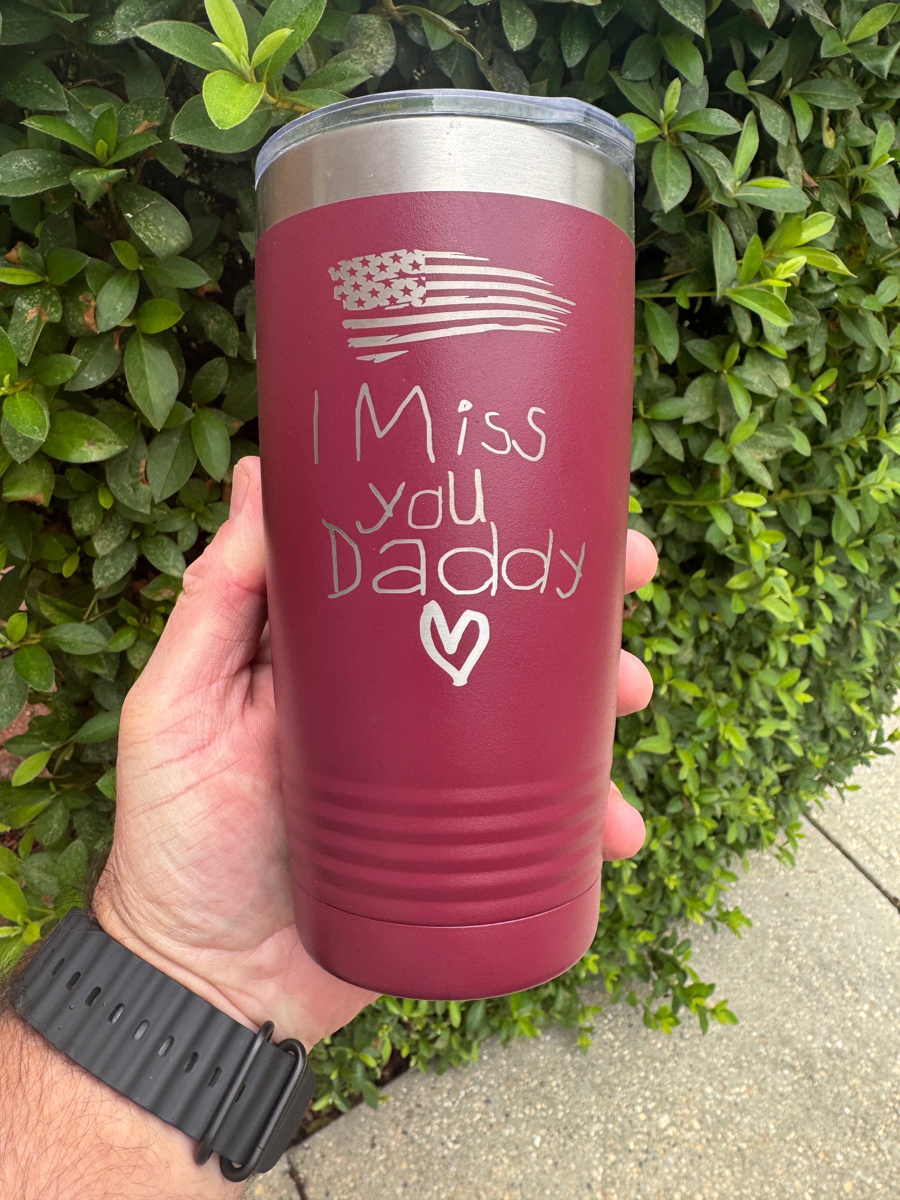 Custom Engraved Stainless Steel Tumbler – 20 oz