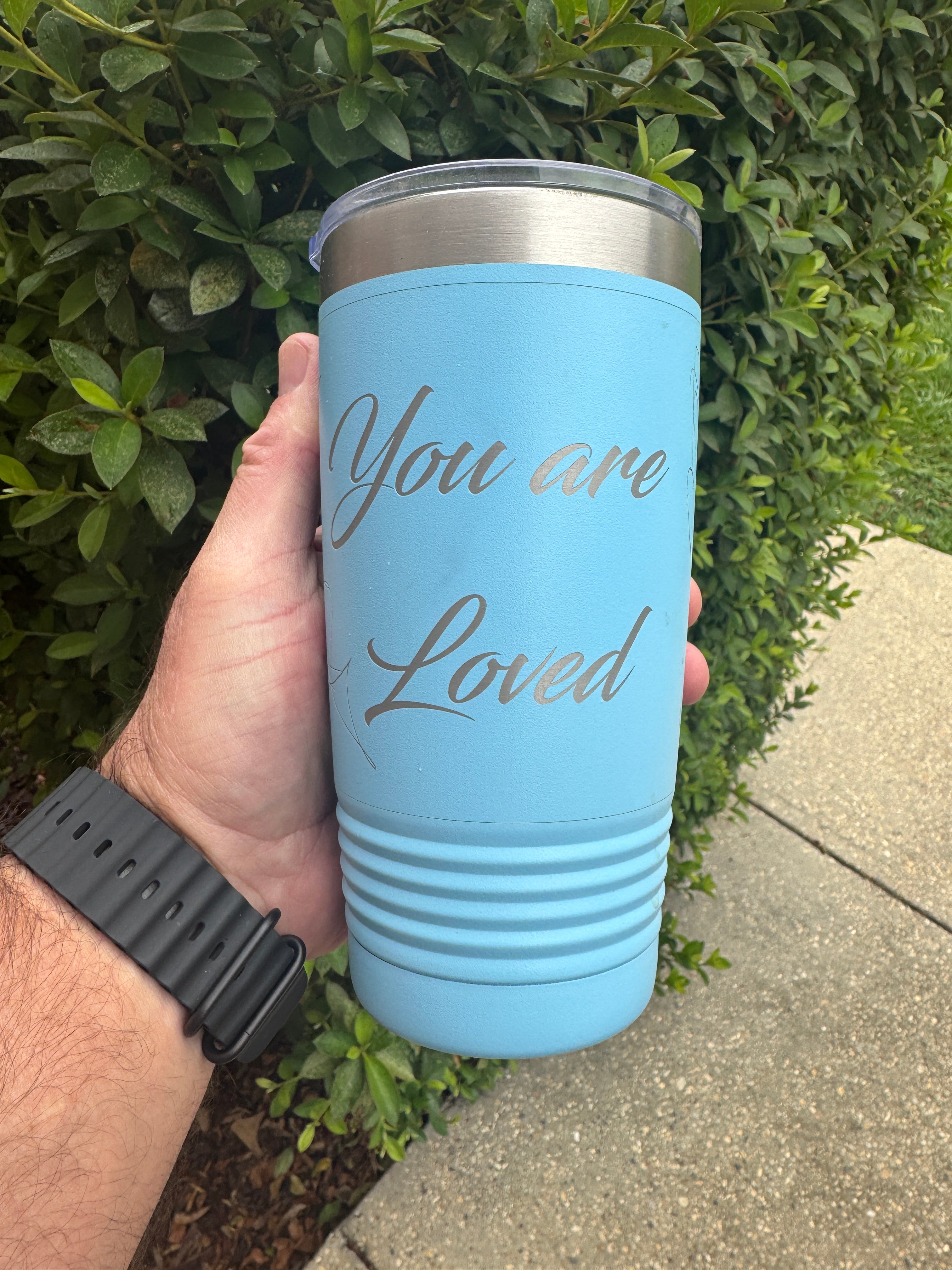Custom Engraved Stainless Steel Tumbler – 20 oz