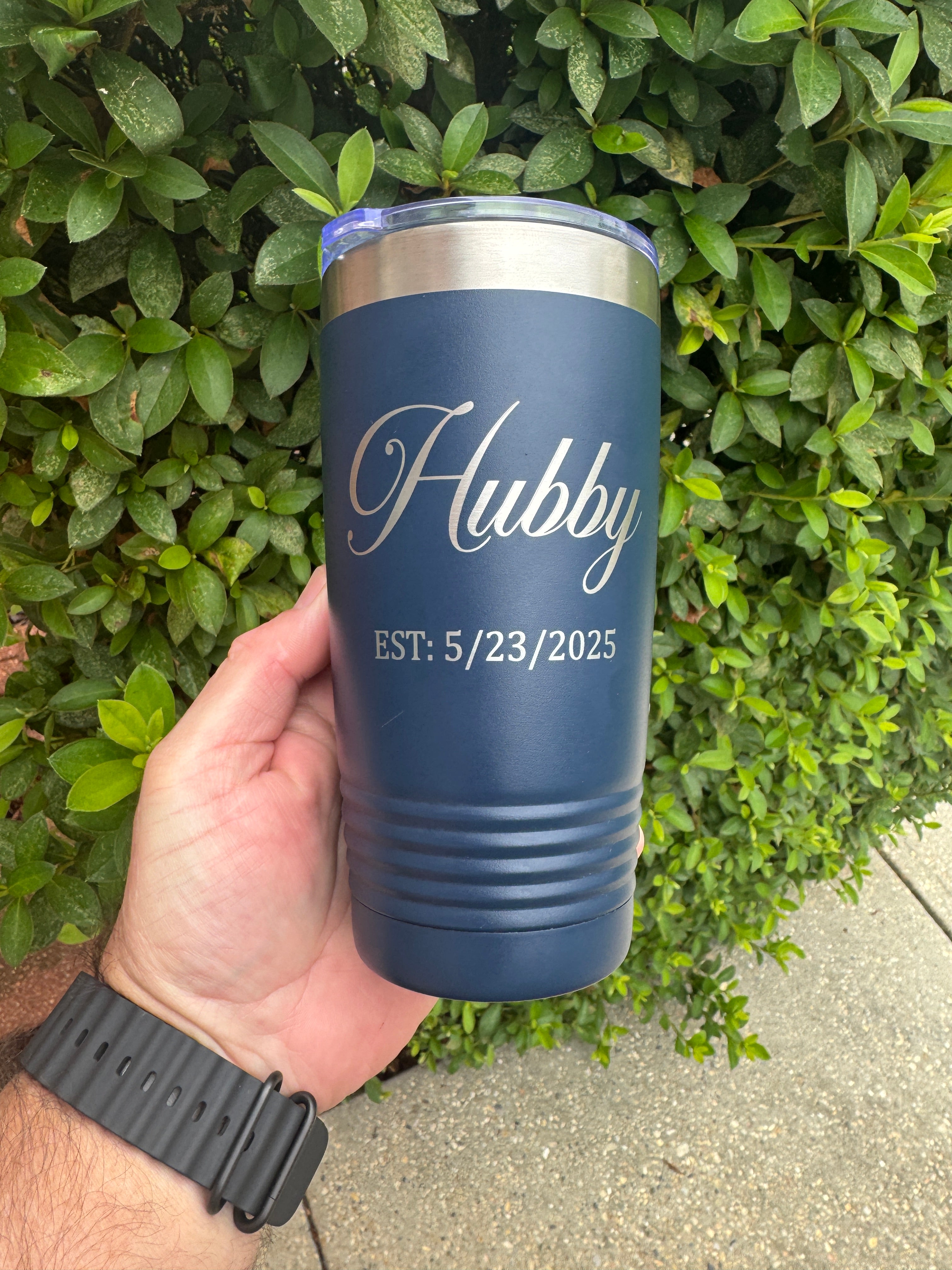 Custom Engraved Stainless Steel Tumbler – 20 oz