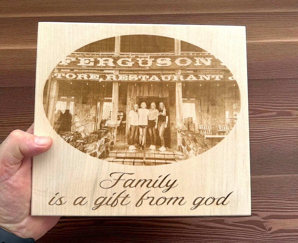 Custom Solid Maple Plaque (8x9)