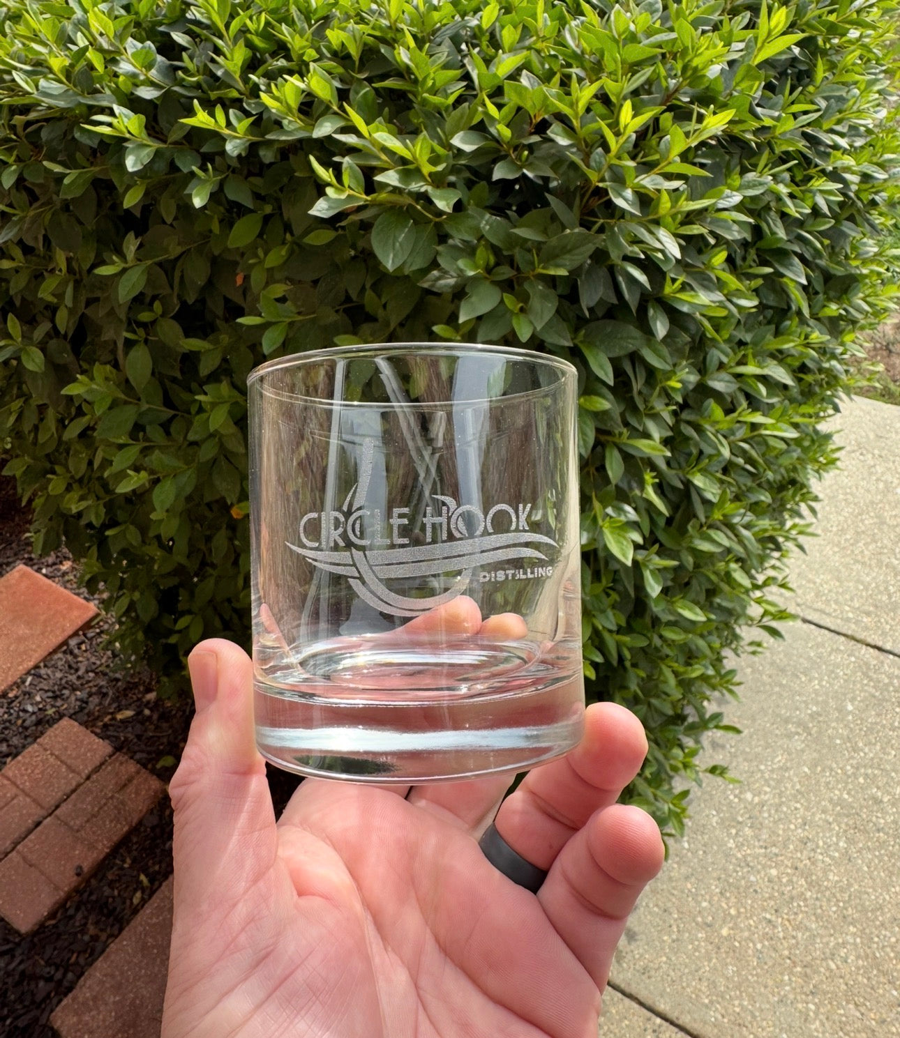 10.5oz whiskey glass custom engraved