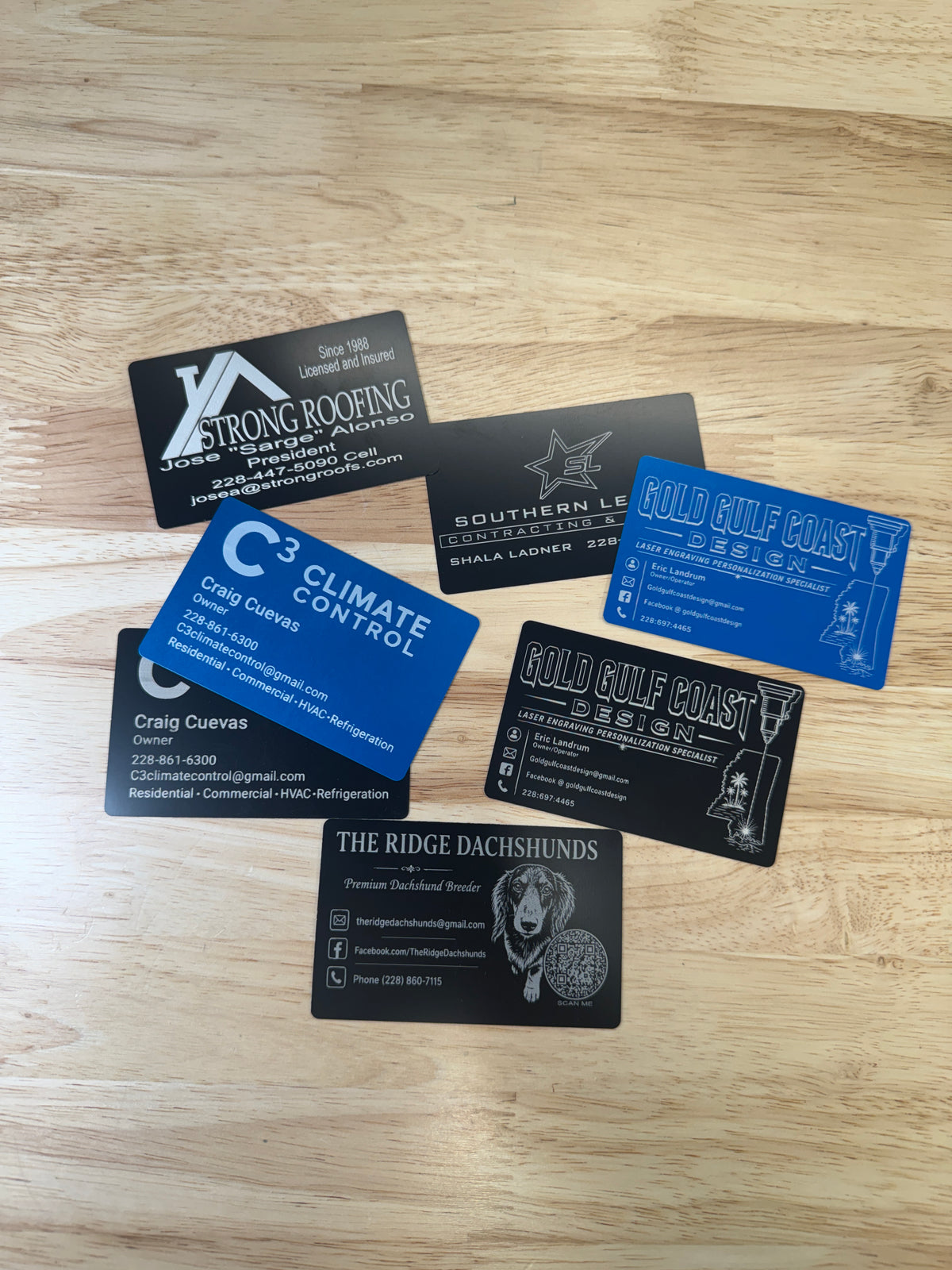 Custom Metal Business Cards