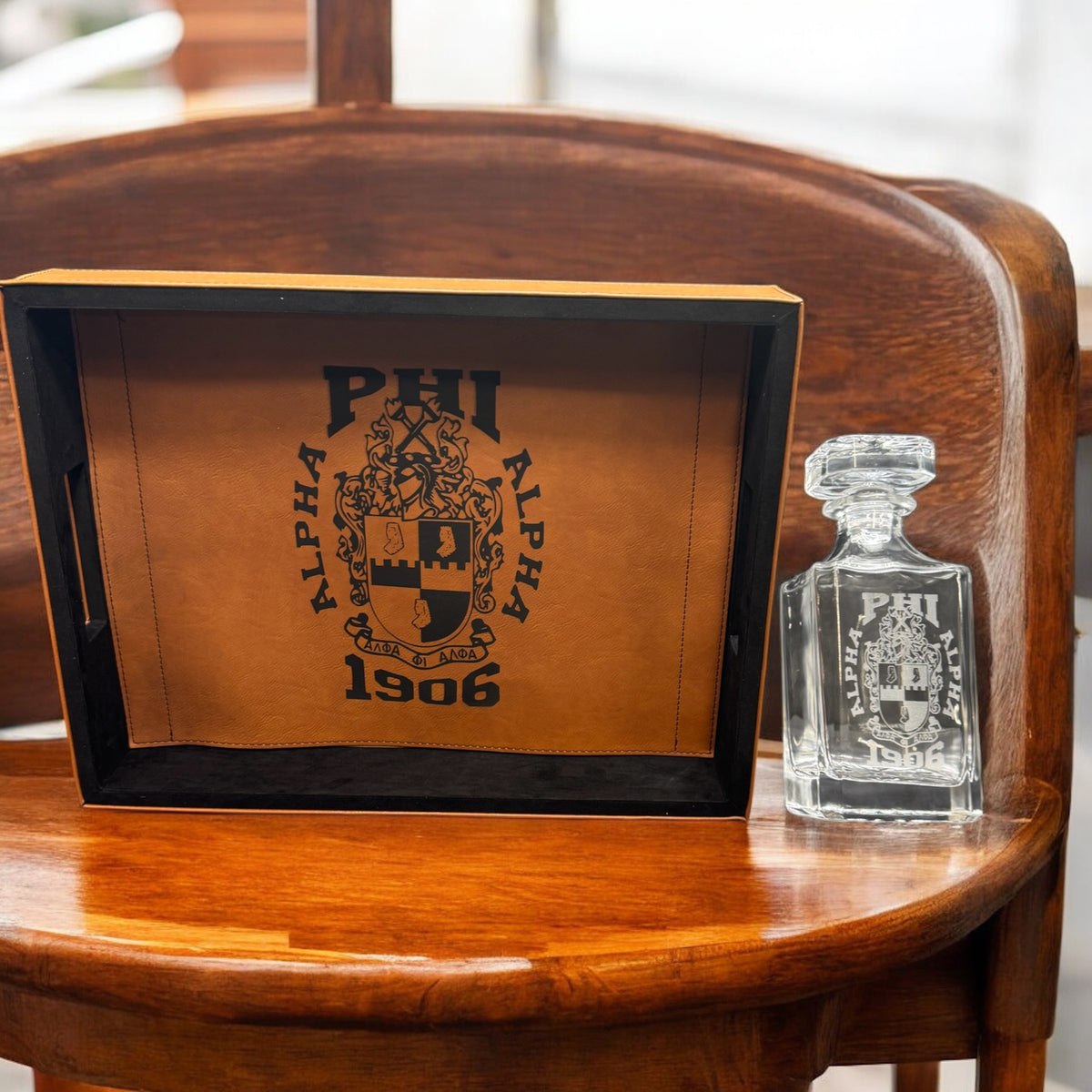 Custom Leatherette Serving Tray
