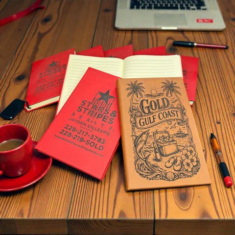 Custom leatherette journals