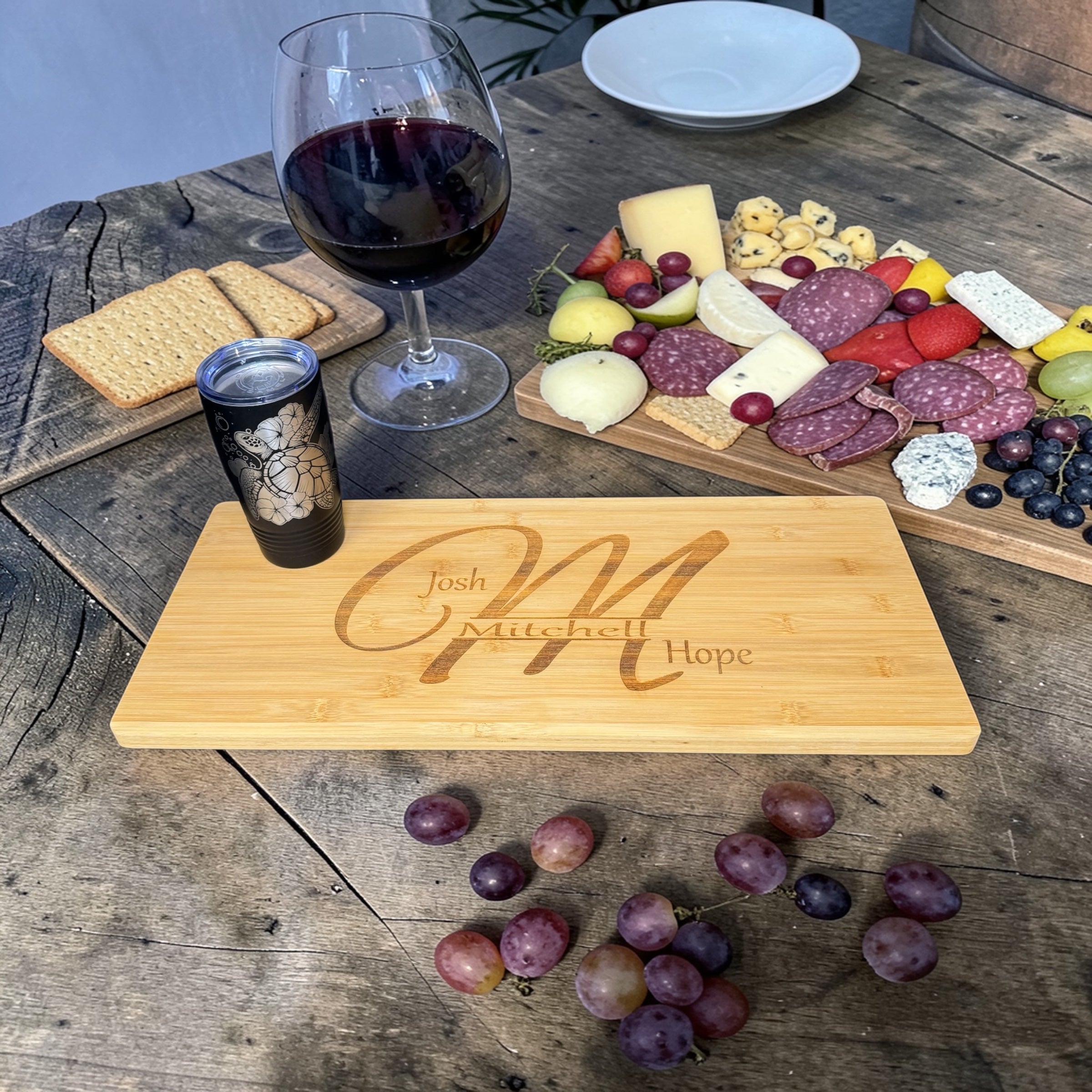 Personalized Bamboo Charcuterie Board – 23.75" x 10"