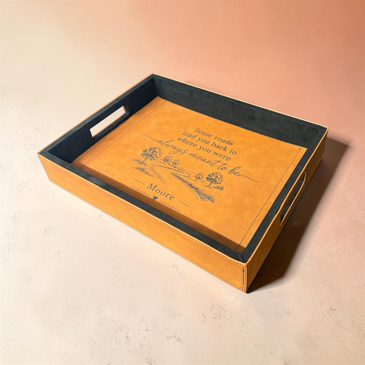 Custom Leatherette Serving Tray