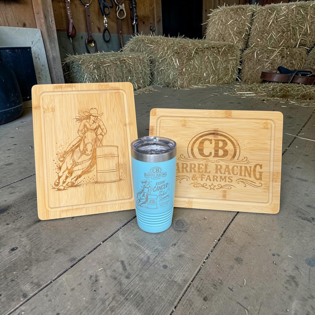 Personalized Bamboo Cutting Board with Drip Edge – 11.5" x 8.750"