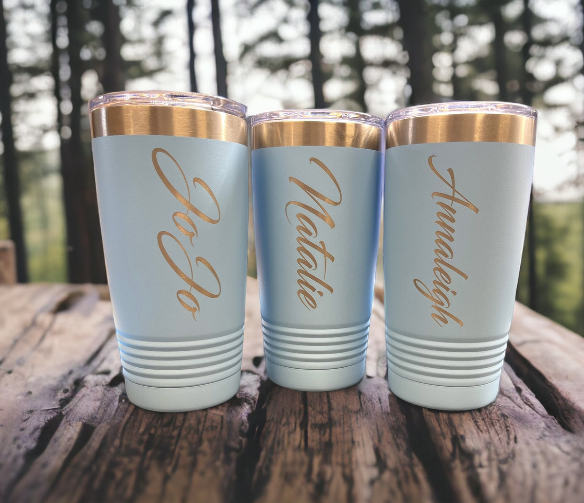 Custom Engraved Stainless Steel Tumbler – 20 oz