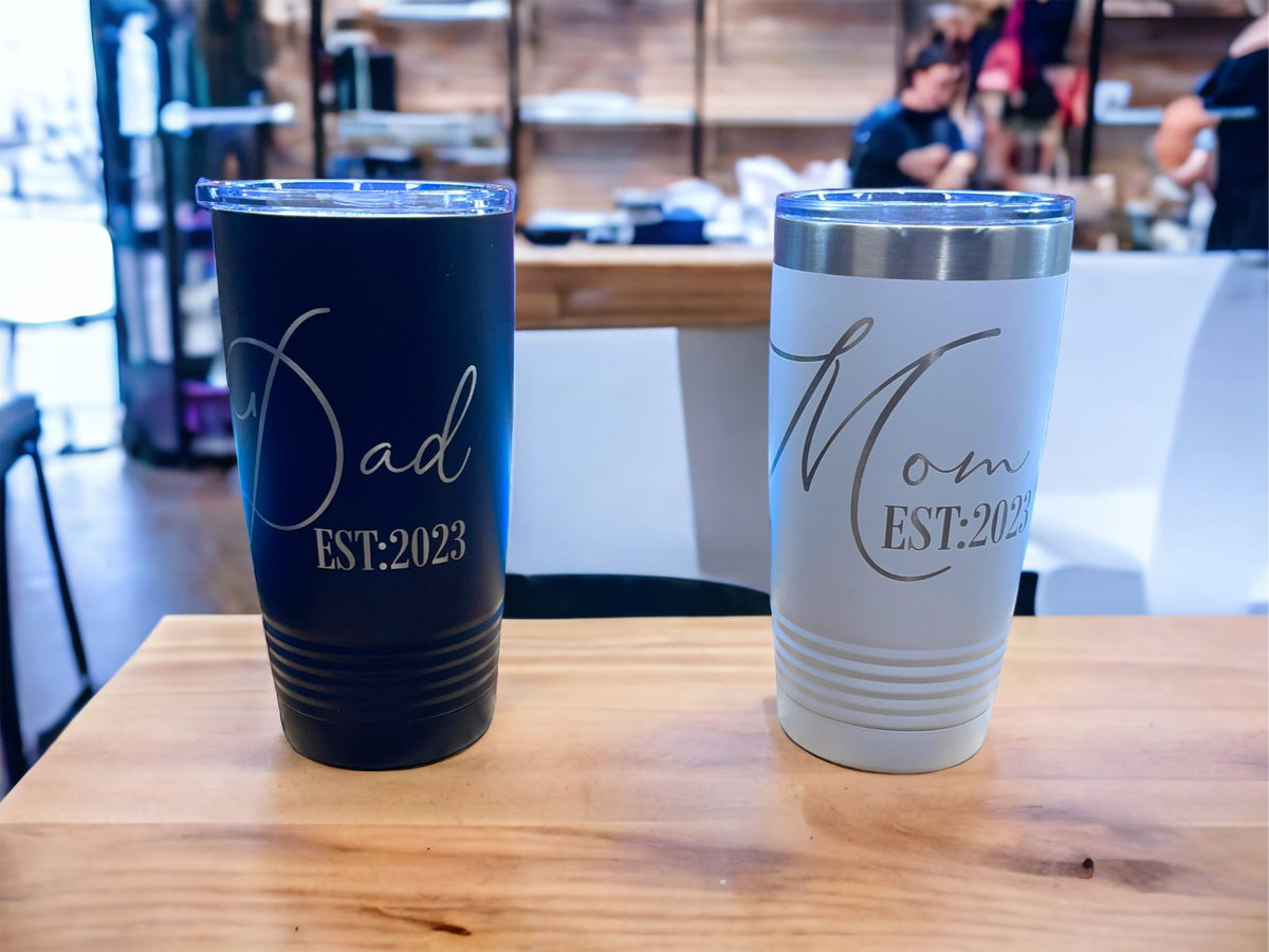 Custom Engraved Stainless Steel Tumbler – 20 oz