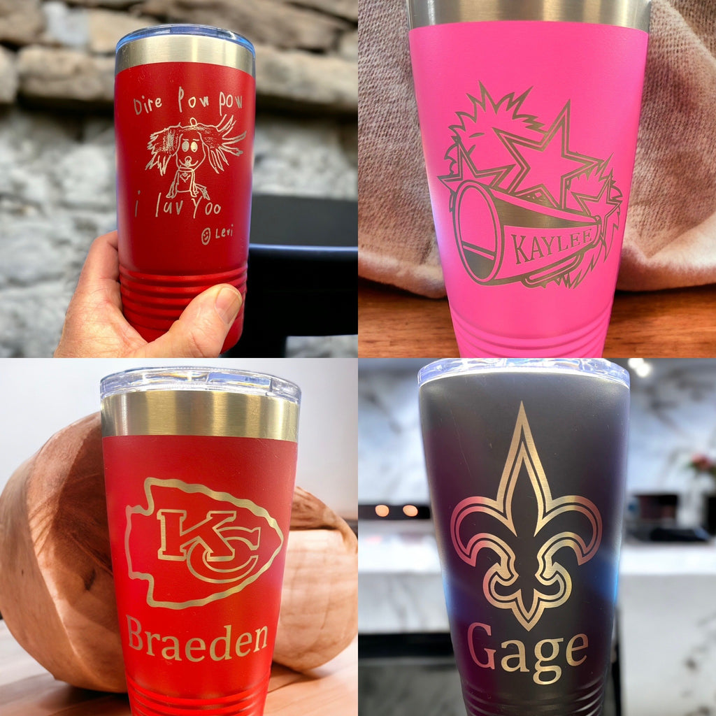 Custom Engraved Stainless Steel Tumbler – 20 oz