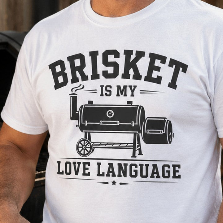 Brisket Is My Love Language funny BBQ t-shirt