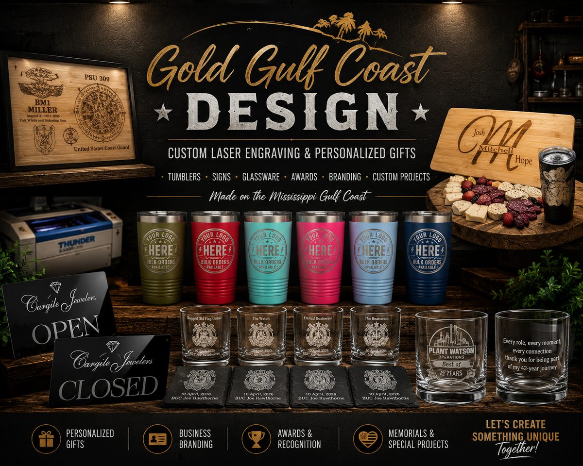Custom artwork and engraved product examples