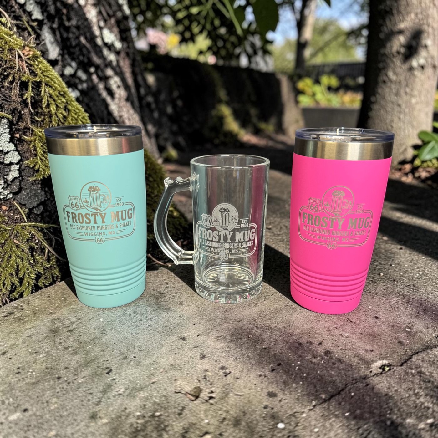 Custom engraved drinkware and glassware