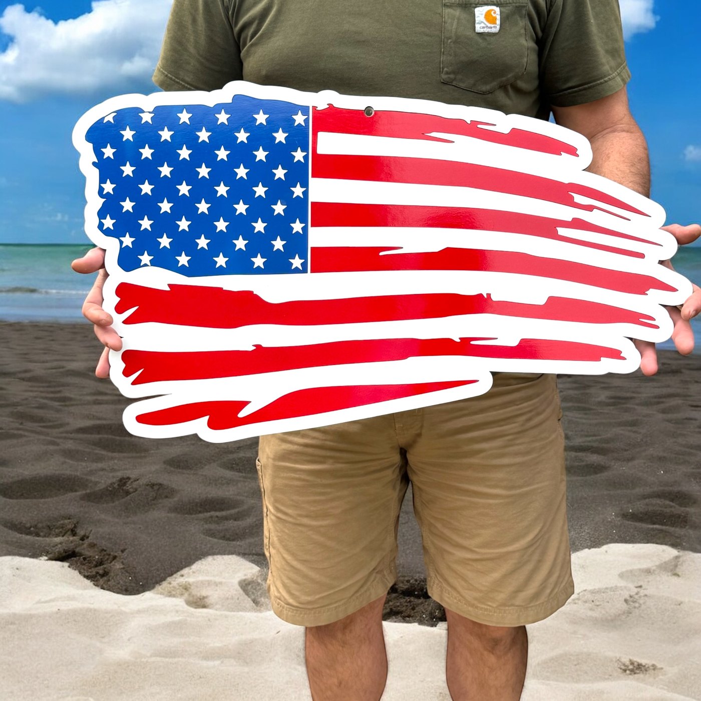 Custom patriotic wall sign